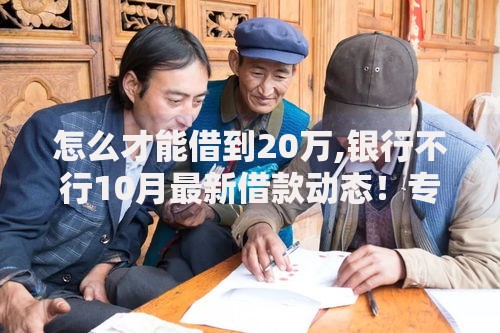 怎么才能借到20万,银行不行10月最新借款动态！专业细说五个网贷口子借钱二十万银行不行