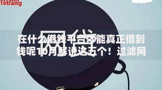 在什么借钱平台才能真正借到钱呢10月解说这五个！过滤网贷口子才能借到贷款