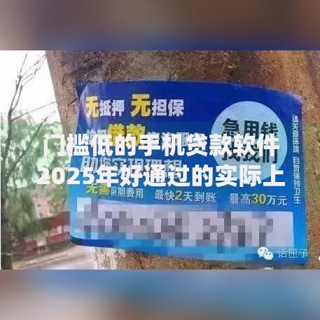门槛低的手机贷款软件2025年好通过的实际上能挑的挺多！今天精心展示这5个网贷app！