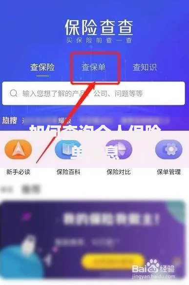如何查询个人保险单信息