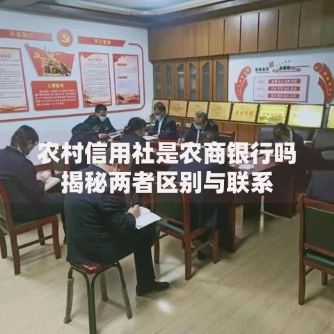 农村信用社是农商银行吗揭秘两者区别与联系