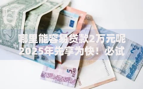 哪里能容易贷款2万元呢2025年先享为快！必试这5个网贷口子容易借到两万元