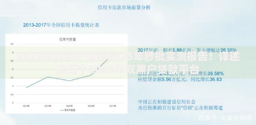 2025年双黑户借钱2025年秒批实测报告！详述这五个2025年双黑户贷款平台