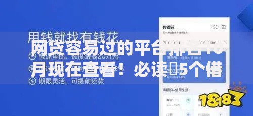 网贷容易过的平台排名10月现在查看！必读​5个借钱好批的软件口子排名