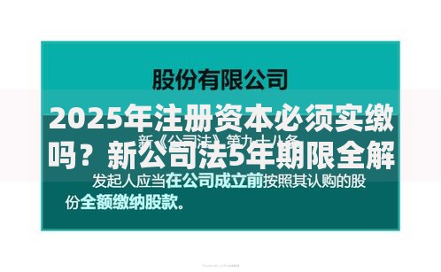 2025年注册资本必须实缴吗？新公司法5年期限全解读