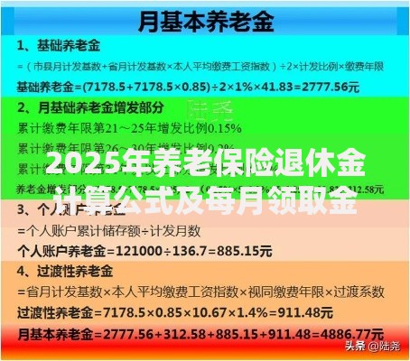 2025年养老保险退休金计算公式及每月领取金额详细解析