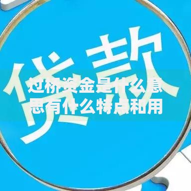 过桥资金是什么意思有什么特点和用途