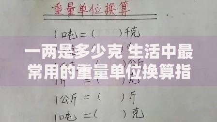 一两是多少克 生活中最常用的重量单位换算指南