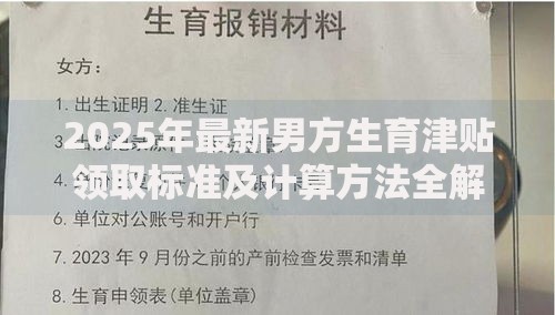 2025年最新男方生育津贴领取标准及计算方法全解析