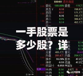 一手股票是多少股？详解A股交易单位与购买须知