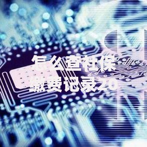 怎么查社保缴费记录2025最新版手把手教你7种查询方法