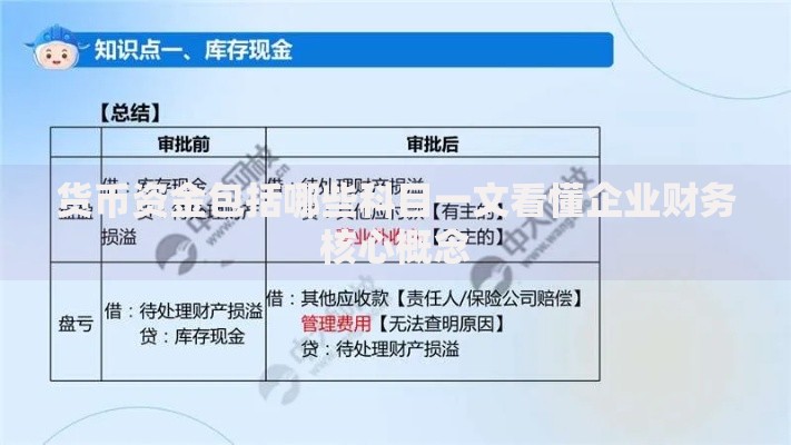 货币资金包括哪些科目一文看懂企业财务核心概念