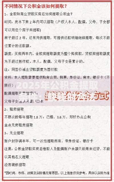2025年公积金提取条件:缺钱时合法提取途径详解 2025年公积金提取条件:缺钱时合法提取途径详解