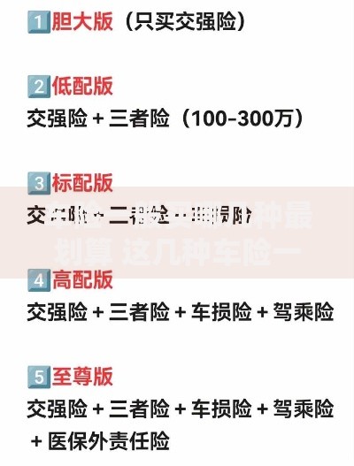 车险一般买哪几种最划算 这几种车险一定要买