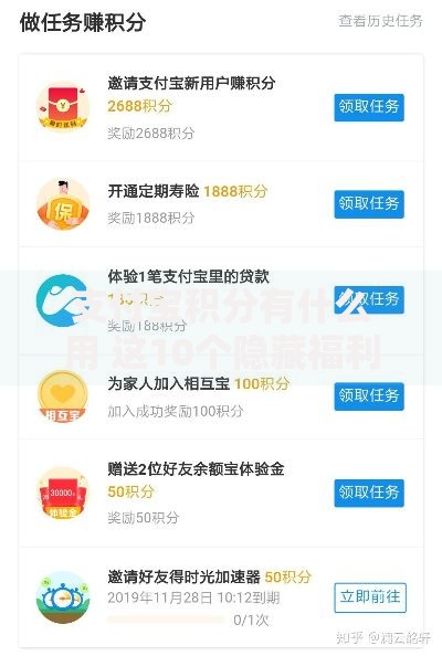 支付宝积分有什么用 这10个隐藏福利你可能还不知道