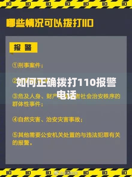 如何正确拨打110报警电话
