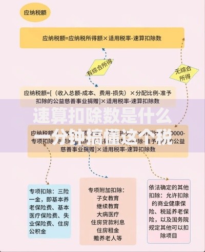 速算扣除数是什么一分钟搞懂这个税务计算关键点