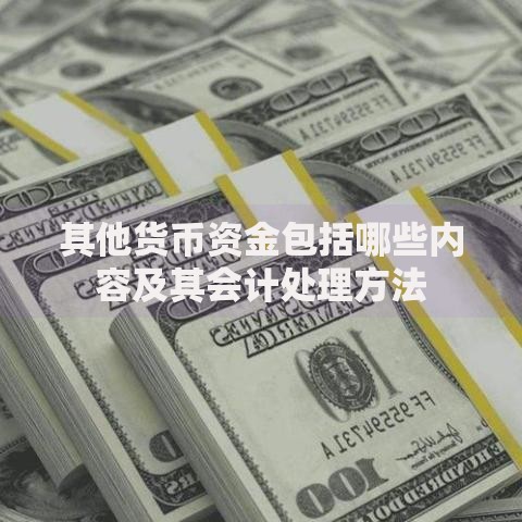 其他货币资金包括哪些内容及其会计处理方法