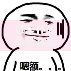 额是什么意思 网络用语额的含义和用法解析