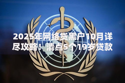 2025年网络贷黑户10月详尽攻略！清点5个19岁贷款平台正规不