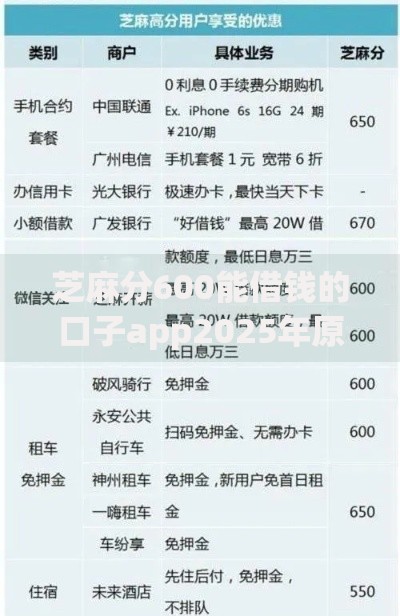 芝麻分600能借钱的口子app2025年原来是这样选利率！本文为您专业介绍！