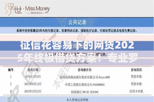 征信花容易下的网贷2025年终极借贷方案！专业罗列5个征信花易借的借款口子