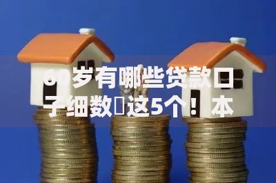 60岁有哪些贷款口子细数​这5个！本篇为您深入评述！
