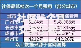 社保一个月交多少钱2025年最新标准详解
