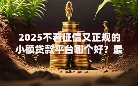 2025不看征信又正规的小额贷款平台哪个好？最新低门槛贷款口子合集