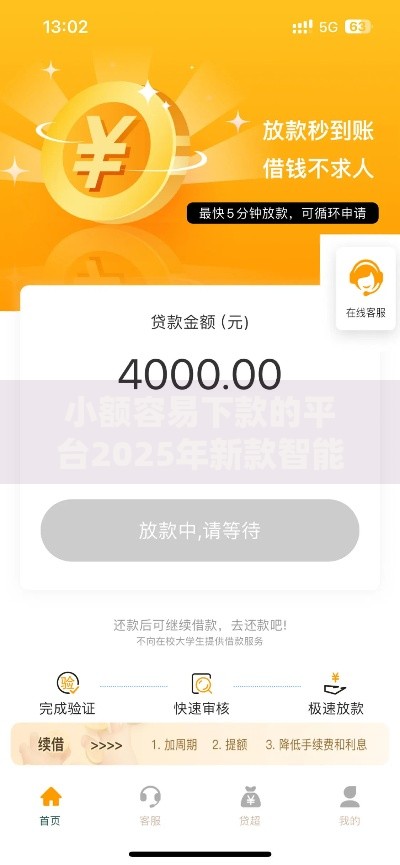 小额容易下款的平台2025年新款智能审核机制最实用