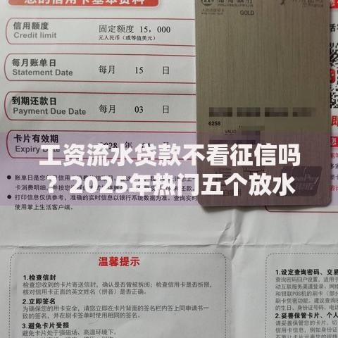 工资流水贷款不看征信吗？2025年热门五个放水贷款口子总结
