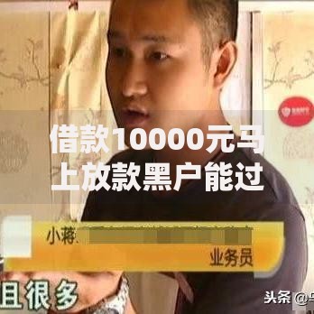 借款10000元马上放款黑户能过不2025热门最新口子