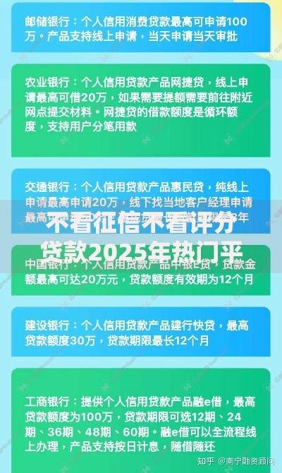 不看征信不看评分贷款2025年热门平台实测最新小贷口子 不看征信不看评分贷款2025年热门平台实测最新小贷口子
