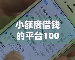 小额度借钱的平台100%能借到 2025年最新热门精选排名