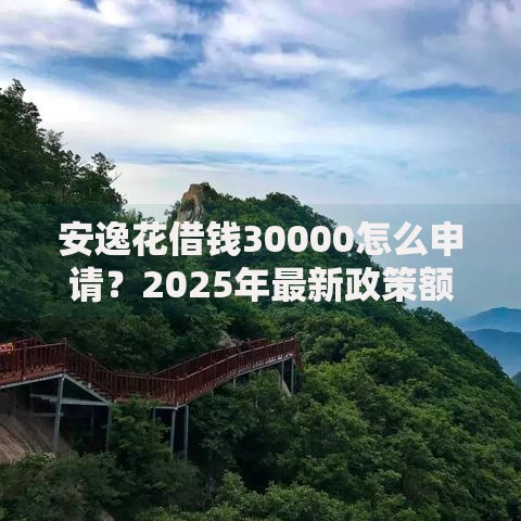 安逸花借钱30000怎么申请？2025年最新政策额度高至30