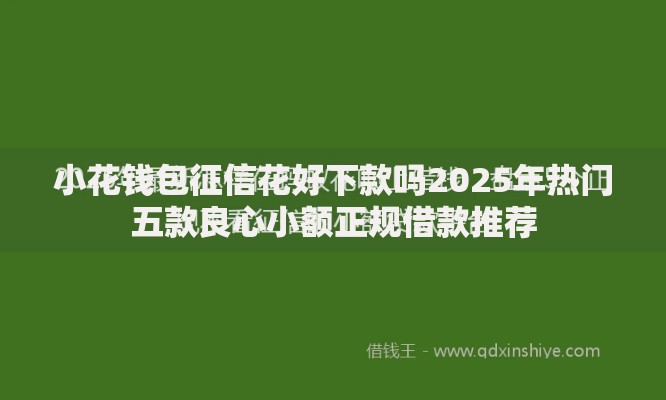 小花钱包征信花好下款吗2025年热门五款良心小额正规借款推荐