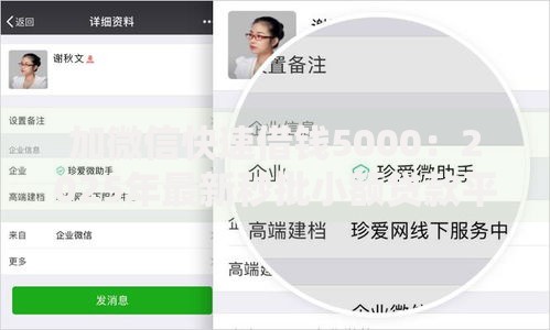 加微信快速借钱5000：2025年最新秒批小额贷款平台