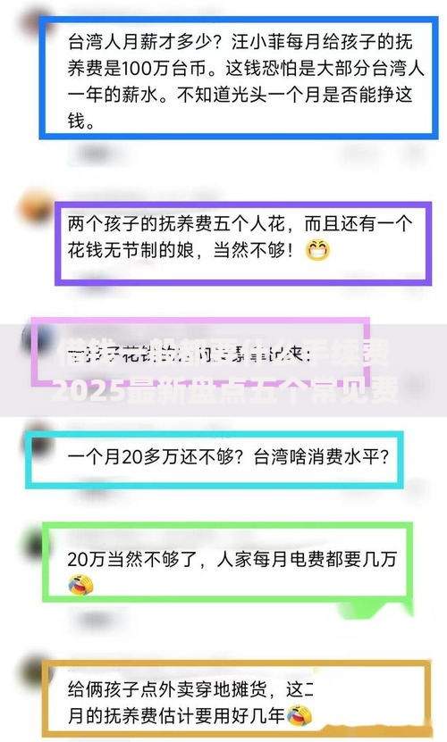 借钱一般都要什么手续费2025最新盘点五个常见费用