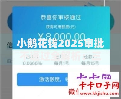 小鹅花钱2025审批不通过全解析：三步自检+最新方案解决申拒难题