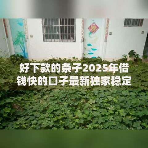好下款的条子2025年借钱快的口子最新独家稳定靠谱下款渠道
