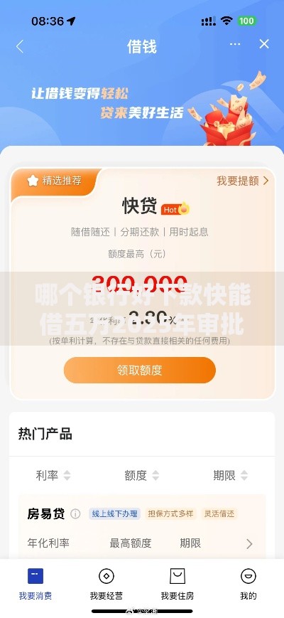哪个银行好下款快能借五万2025年审批松放款快银行 哪个银行好下款快能借五万2025年审批松放款快银行