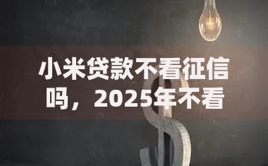 小米贷款不看征信吗,2025年不看负债快速下款的口子推荐 小米贷款不看征信吗,2025年不看负债快速下款的口子推荐