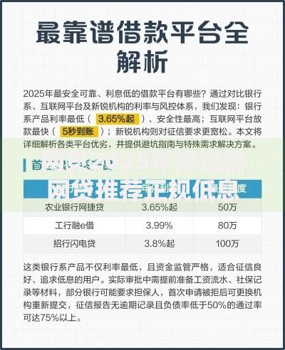 网贷2025年好过的网贷推荐正规低息这15家平台条件宽松 网贷2025年好过的网贷推荐正规低息这15家平台条件宽松