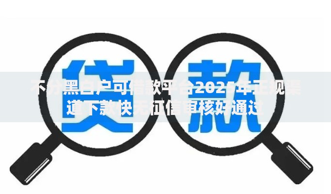 不分黑白户可借款平台2025年正规渠道下款快无征信审核好通过
