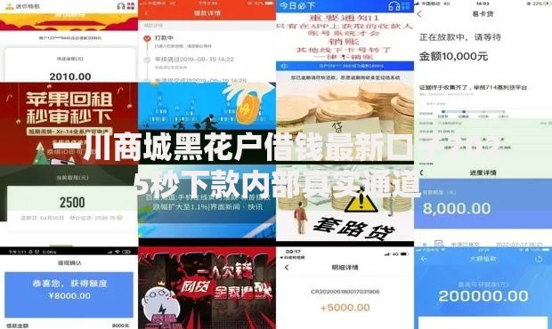 一川商城黑花户借钱最新口子2025秒下款内部真实通道
