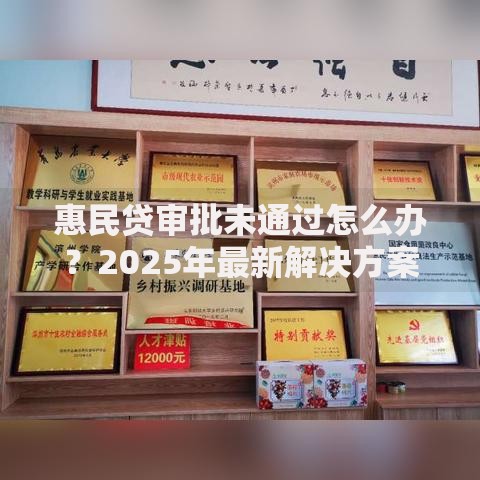 惠民贷审批未通过怎么办？2025年最新解决方案与成功提额技巧
