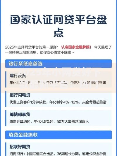 2025年小网贷好下款最新平台：热门靠谱精选攻略