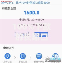 100%下款的长期口子2025最新平台 无视黑白户秒批网贷