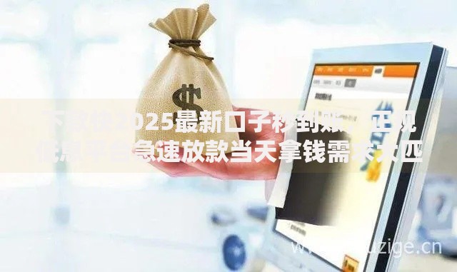 下款快2025最新口子秒到账，正规低息平台急速放款当天拿钱需求大匹配度高