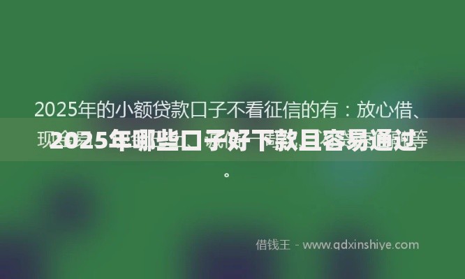 2025年哪些口子好下款且容易通过 2025年哪些口子好下款且容易通过